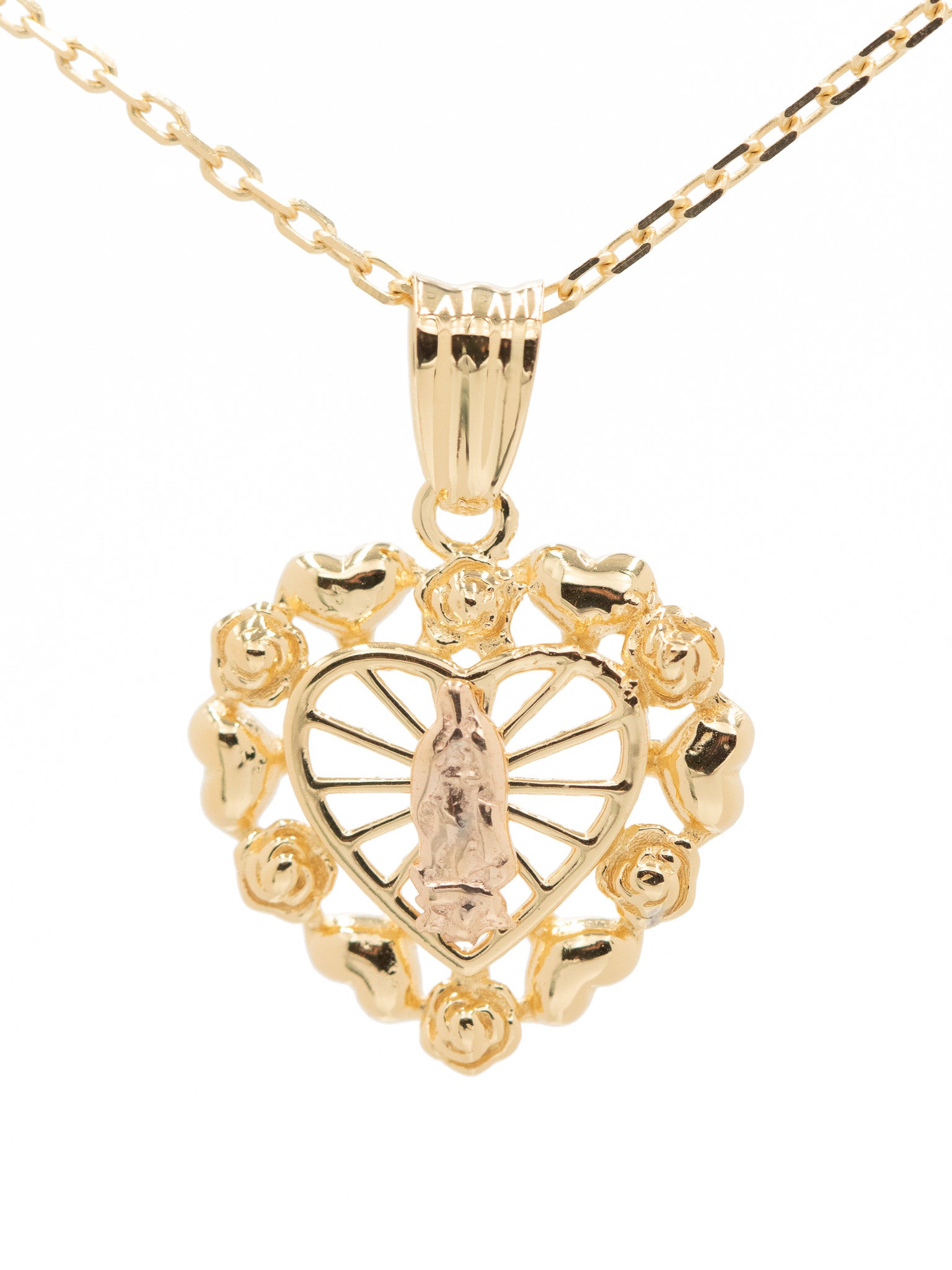 Mini Lupita Golden Heart Necklace