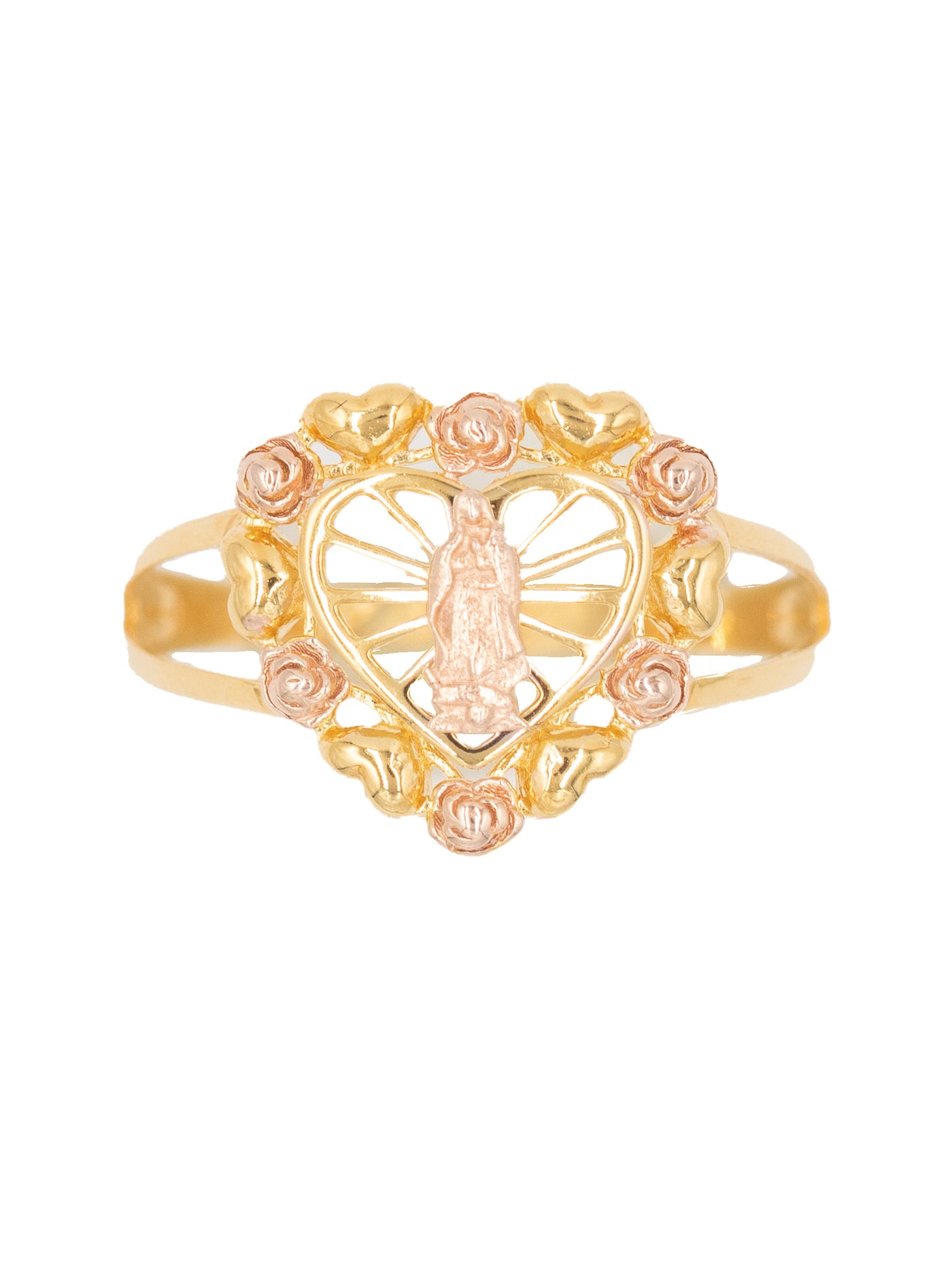 Mini Virgencita Rose Heart Ring
