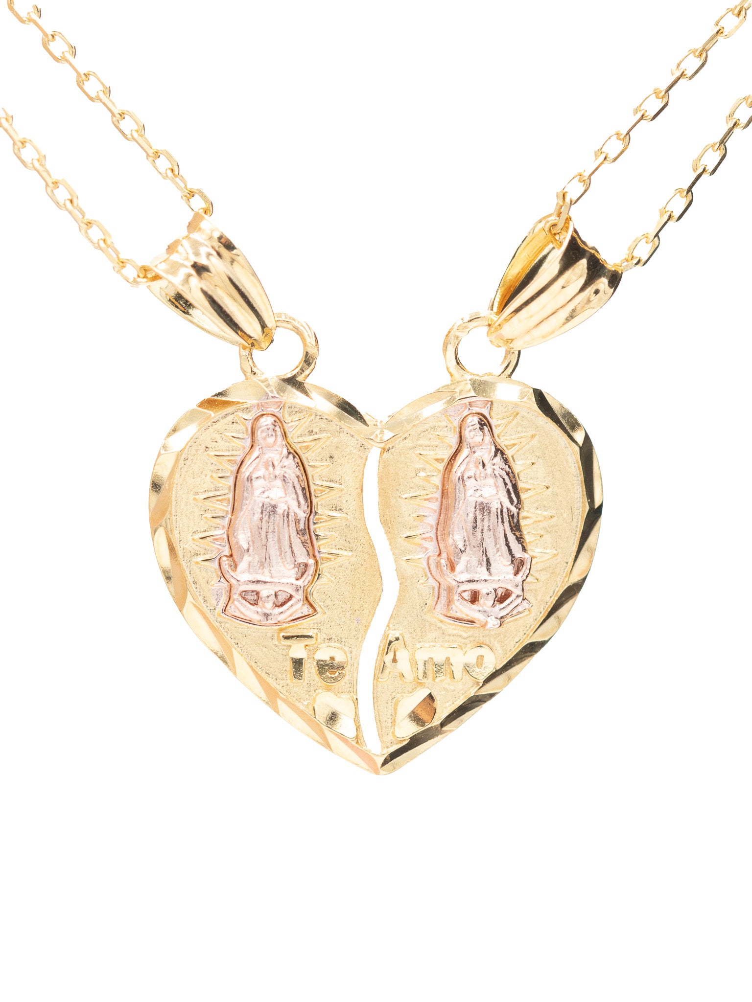 Mini Virgencita Breakable Heart Necklace