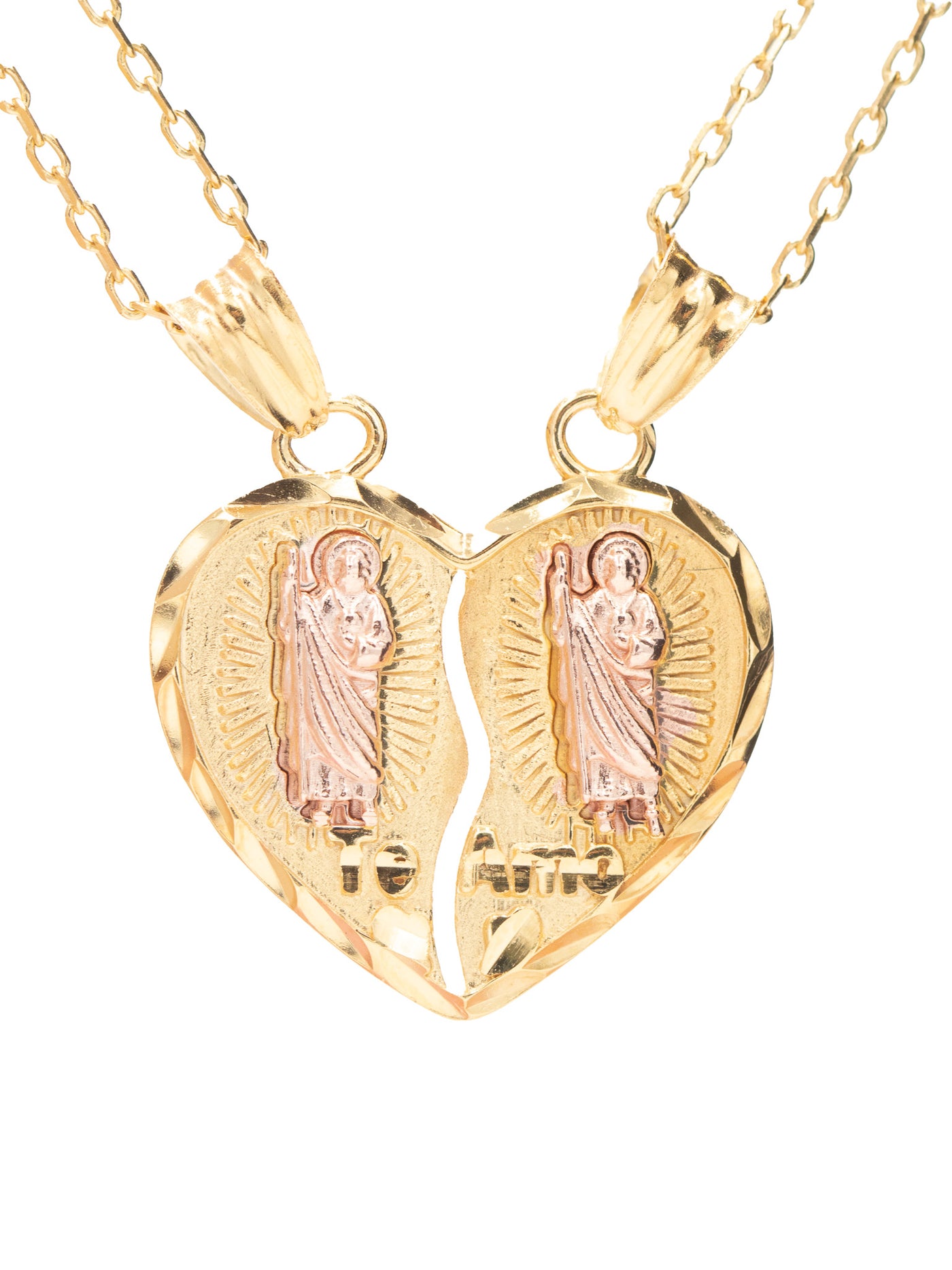 Mini San Judas Breakable Heart Necklace