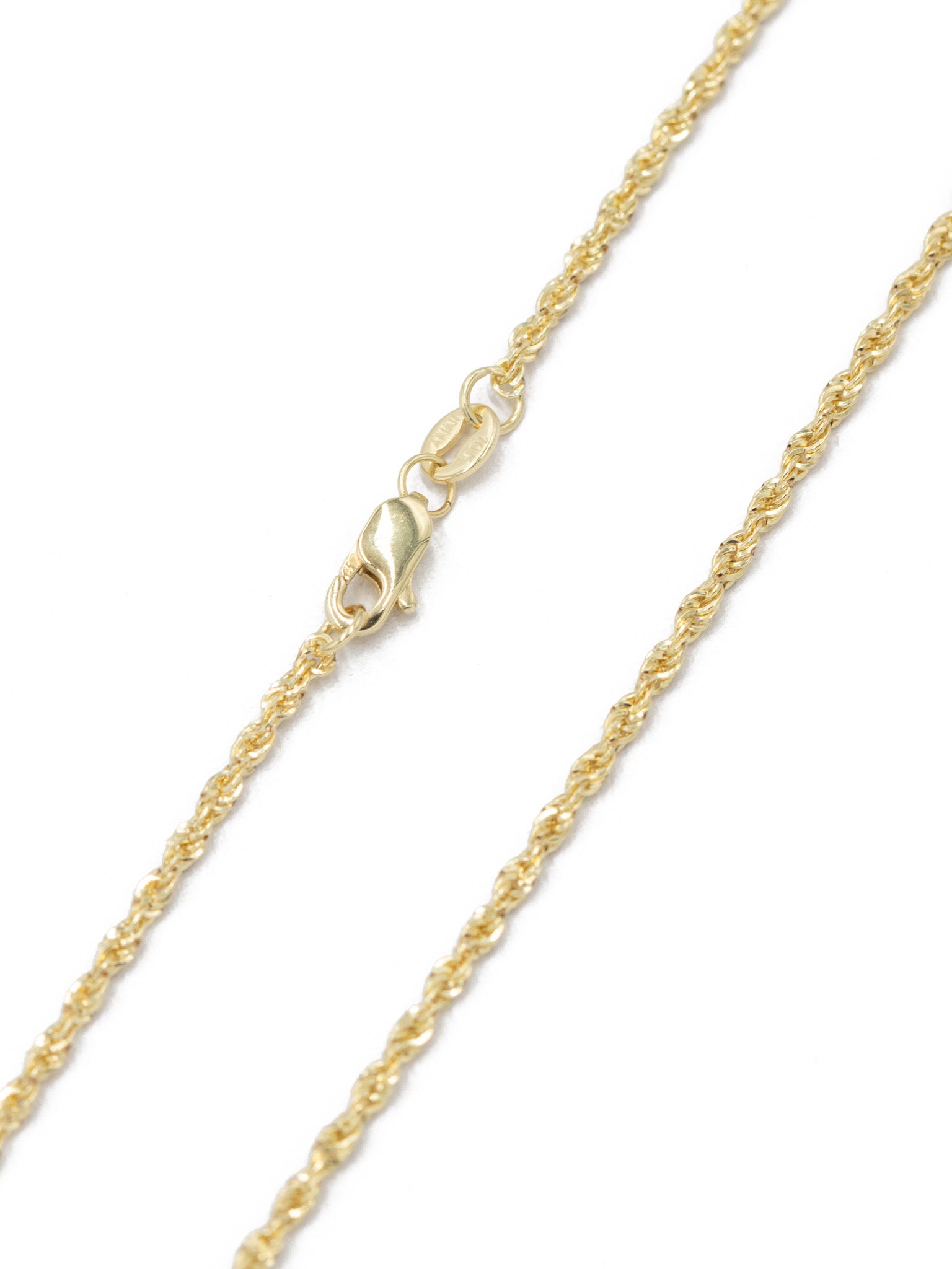 10K Gold 1.6mm Rope Chain