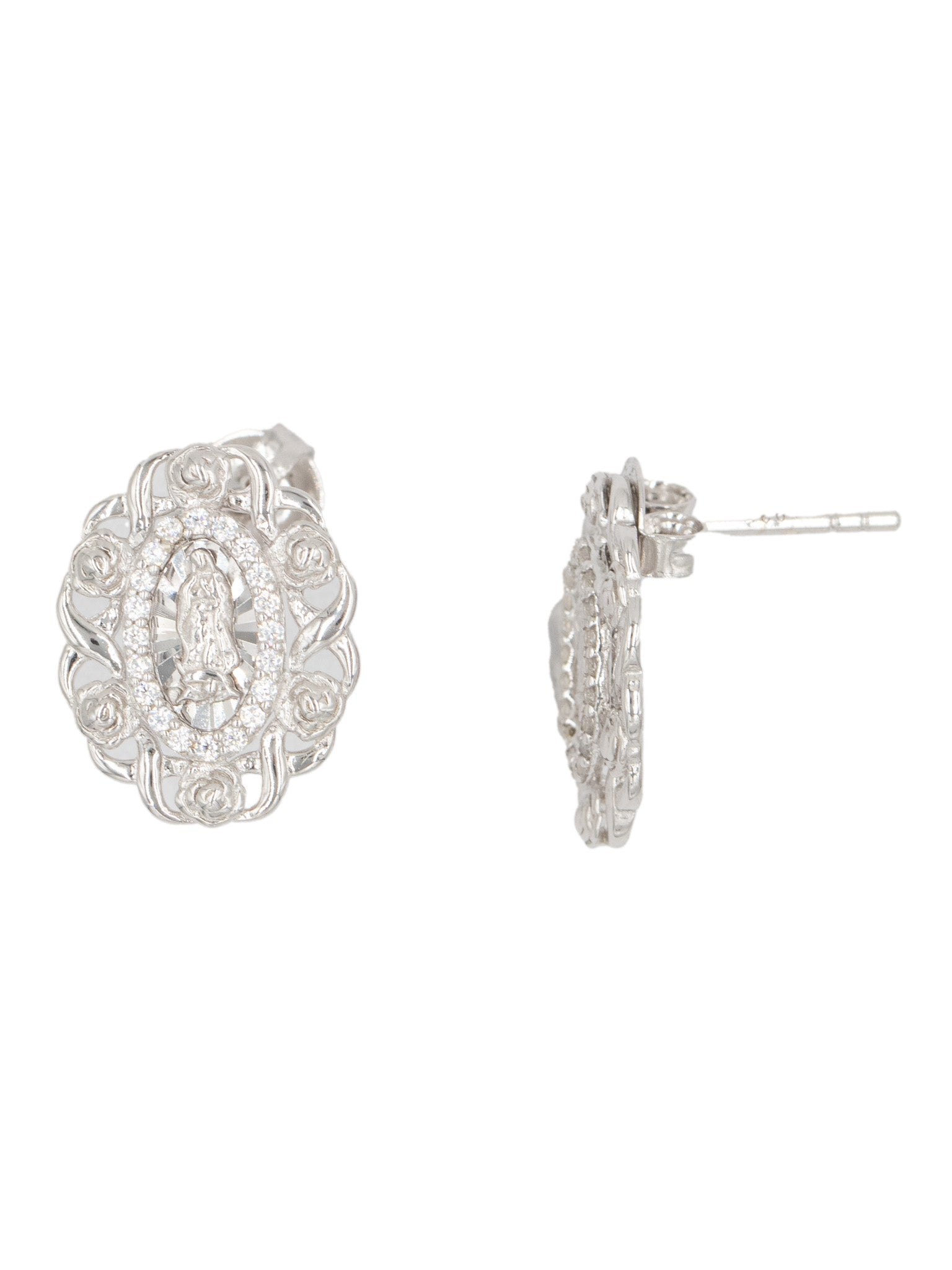 Silver Rosa Lupita Earrings