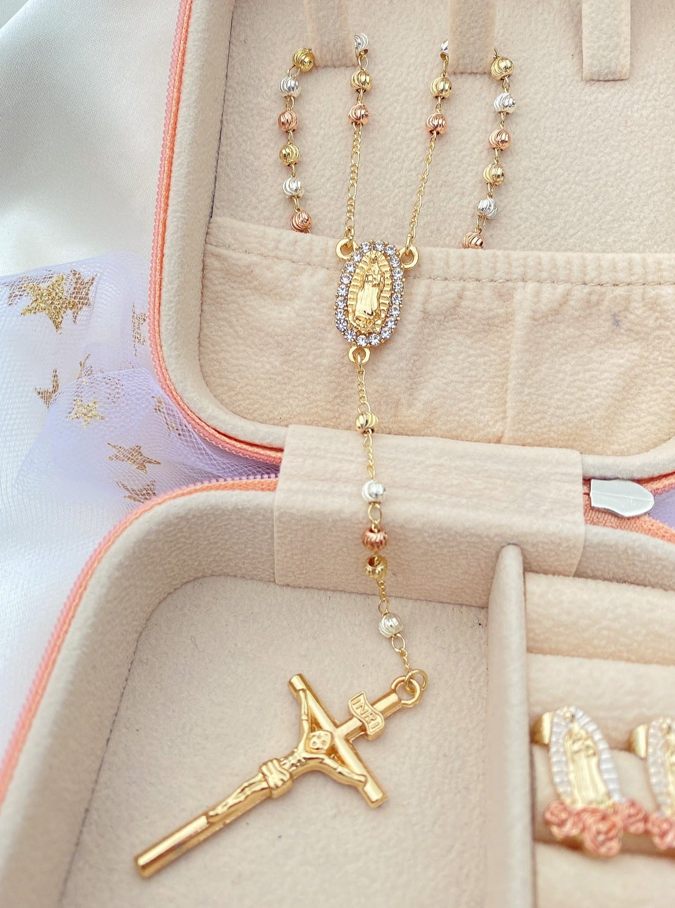 Virgencita Princesa Rosario Necklace