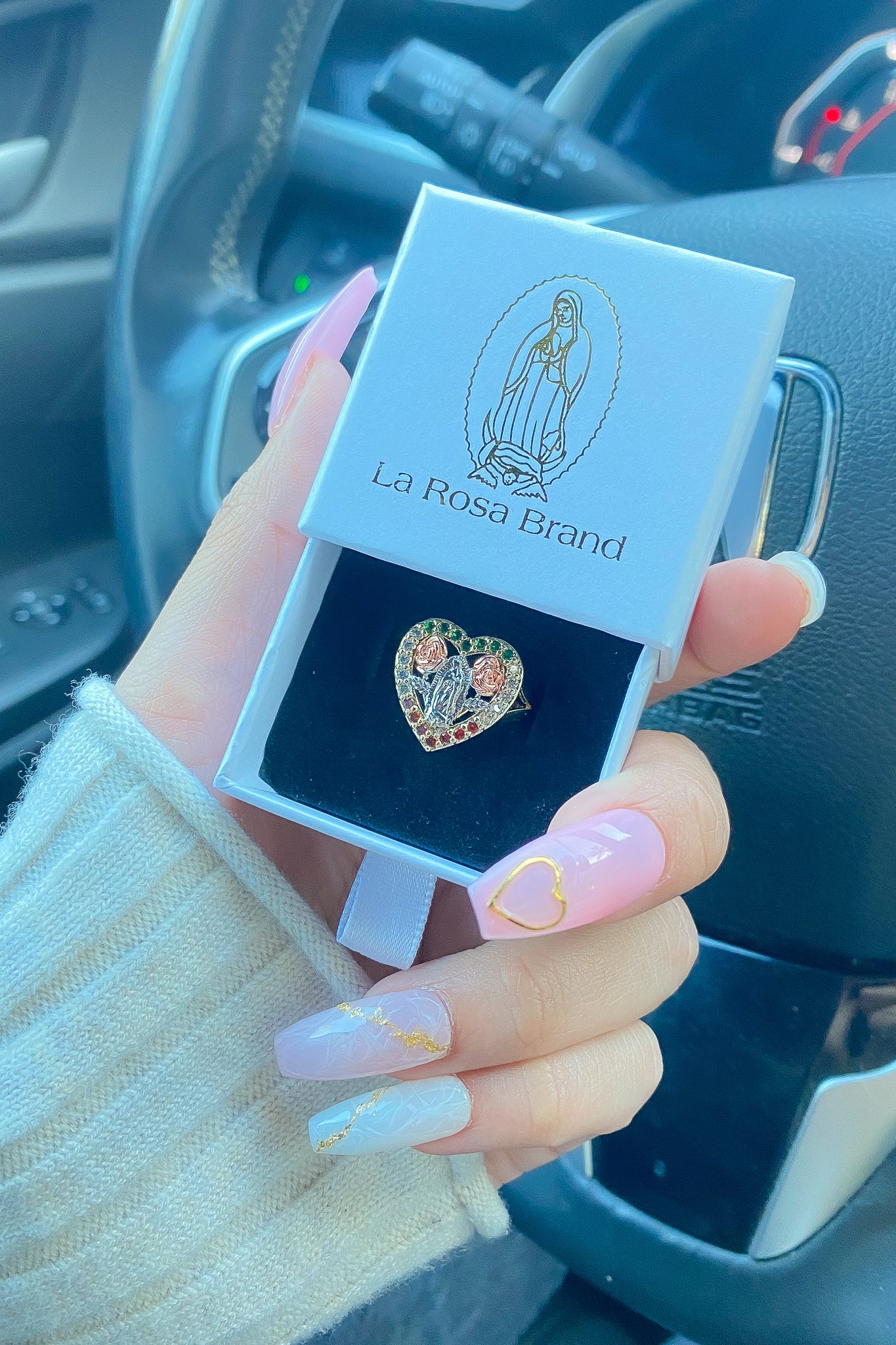 Mexicana Heart Ring